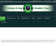 Tablet Screenshot of fruehmark-vogt.de